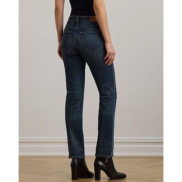 Lauren Ralph Lauren High-Rise Straight Ankle Jeans Size 4 - Picture 2 of 7
